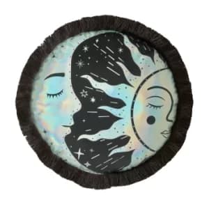 Skinny Dip Celestial Cushion Round Grey