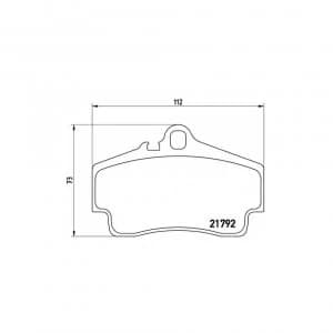 Rear Brake Pad Set BREMBO P 65 008