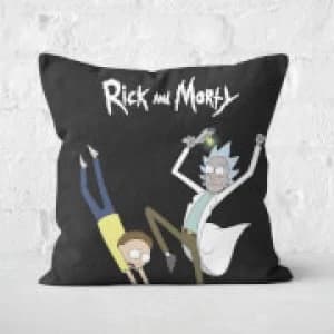 Rick And Morty Portal Square Cushion - 40x40cm - Soft Touch