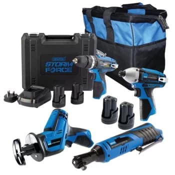 Draper Storm Force ® 10.8V DRILL 4 Pack + 4 Batt.