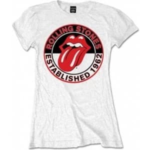 Rolling Stones Est 1962 White Ladies T Shirt: Medium