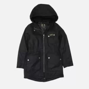 Barbour International Girls Monaco Waxed Cotton-Shell Jacket - S (6-7 Years)