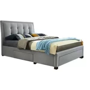 Birlea - 135cm Shelby Fabric Bed Grey