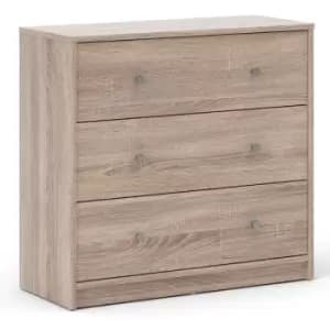 May Chest of 3 Drawers in Truffle Oak - Truffle Oak