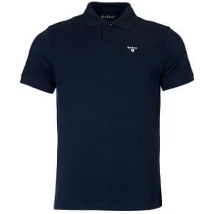 Barbour Mens Sports Polo Aqua Marine Large