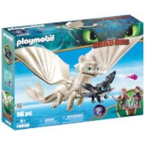 Playmobil DreamWorks Dragons Light Fury with Baby Dragon and Children (70038)