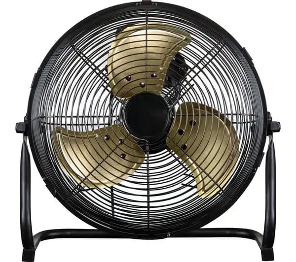 Russell Hobbs RHGF1221BG 12" Turbo Fan - Gold & Black, Gold,Black 5056233982991