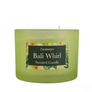 Bali Whirl 2 Wick glass filled Pot Candle Sea Salt Scent