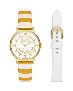 kate spade new york Metro Solar Watch Gift Set, 34mm