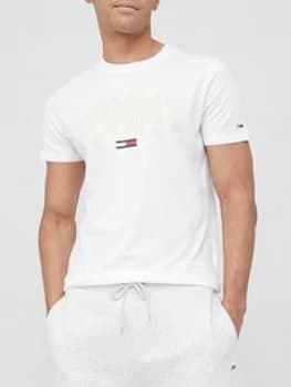 Tommy Jeans Shadow Tommy Print T-Shirt - White