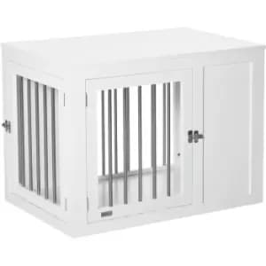 Furniture-Style Dog Crate w/ 2 Lockable Doors, for Medium Dogs - Pawhut