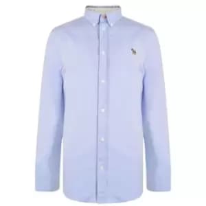 PS PAUL SMITH Long Sleeve Button Down Oxford Shirt - Blue