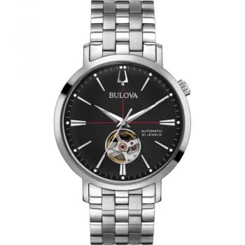 Mens Bulova Mechanical Stainless Steel Watch