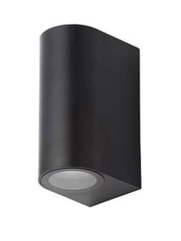 Brent 2 Light Up And Down Wall Light - Black