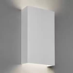 Rio LED 2 Light Large Wall Light Plaster