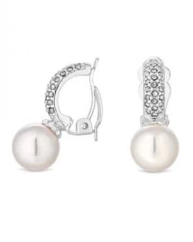 Jon Richard Half Hoop With Pearl Earring