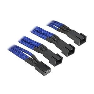 BitFenix Alchemy 3pin x3 Fan adaptor extension 60cm - Blue