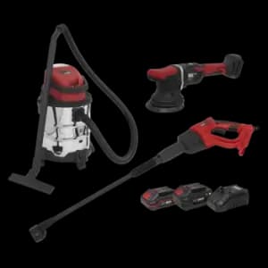 Sealey 20V SV20 Series Cordless Car Valeting Combo Kit