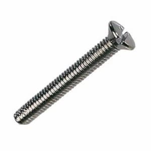 Zexum M3.5 X 30mm Nickel Plated Electrical Plug Socket Screws - 10 Pack
