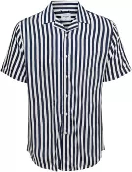 ONLY and SONS ONSWAYNE LIFE SS VISCOSE SHIRT NOOS Short-sleeved Shirt blue white