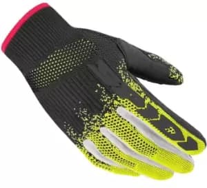 Spidi X-Knit Motorcycle Gloves, black-yellow Size M black-yellow, Size M
