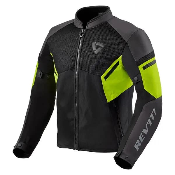 REV'IT! GT R Air 3 Jacket Black Neon Yellow Size S