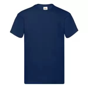 Fruit Of The Loom Mens Original Short Sleeve T-Shirt (3XL) (Navy)