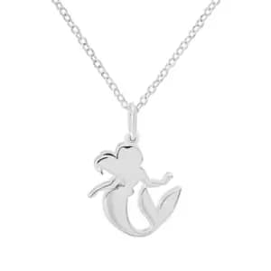 Disney Princess Mermaid Sterling Silver Necklace N900528SL-18.PH