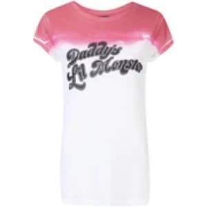 DC Comics Womens Suicide Squad Daddy's Lil Monster T-Shirt - White