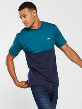 Vans Colourblock T Shirt CorsairDress Blues Size 2XL Men