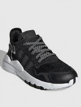 Adidas Originals Nite Jogger Childrens Trainers - Black/White