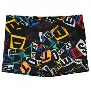 Arena Rowdy Shorts Junior Boys - Black/Multi