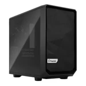 Fractal Design Meshify 2 Nano (Black TG) Gaming Case w/ Dark Glass Window Mini ITX Angular Mesh USB-C 331mm GPU & 280mm Radiator Support