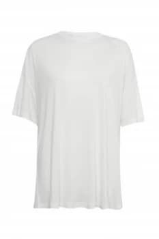 French Connection Viscose Crew Neck T Shirt White