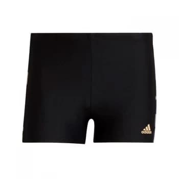 adidas Graphic Swim Briefs Mens - Black / Victory Blue