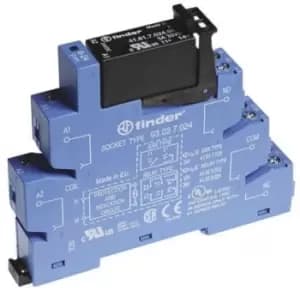 Finder, 24V dc SPNO Interface Relay Module, Screw Terminal, DIN Rail