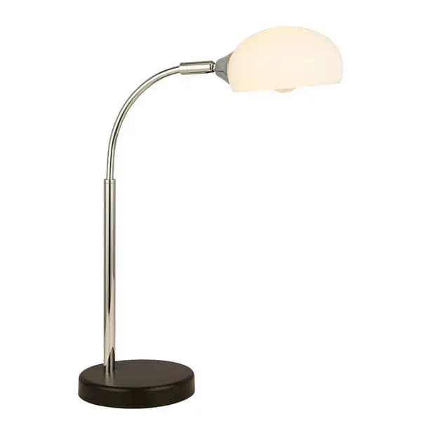 Astro Table Lamp Black, Chrome, Opal Glass Shade