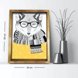 3550AHS-006 Multicolor Decorative Framed MDF Painting