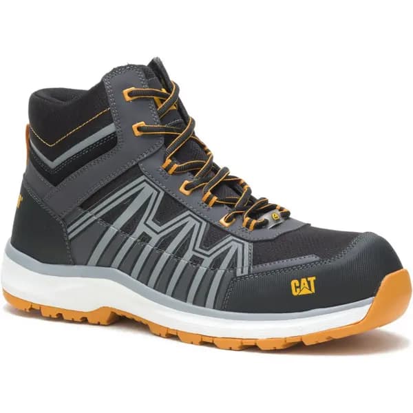 CAT Workwear Mens Charge Hiker Saftey Boots UK Size 10 (EU 44) Black/Orange CAT839-BLKOR-10