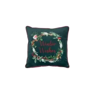 Gallery Direct Gallery Wreath Cushion 24 - Green