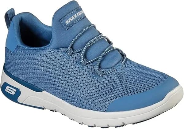 Skechers Womens Marsing Waiola Slip Resistant Safety Trainer UK Size 3 (EU 36) Blue SKE1960-BLU-3