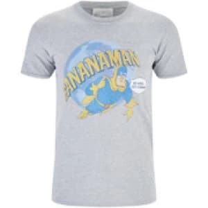 Bananaman Mens Eat A Banana T-Shirt - Grey - XXL