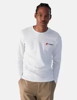 Berghaus Dean Street Heritage Front & Back Logo Long Sleeve T-Shirt - Pure White