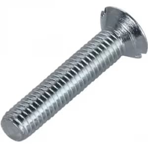 Toolcraft 194809 Slotted Countersunk Screws DIN 963 4.8 Steel M4x4...