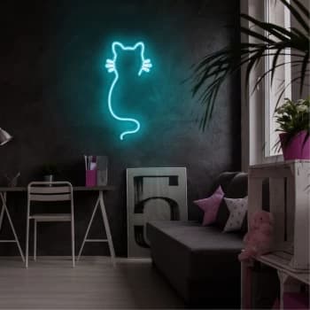 Cat - Blue Blue Wall Lamp