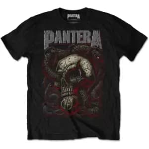Pantera - Serpent Skull Unisex XX-Large T-Shirt - Black