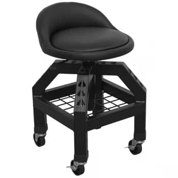 Sealey SCR03B Creeper Stool Pneumatic + Adjustable Height Swivel S...