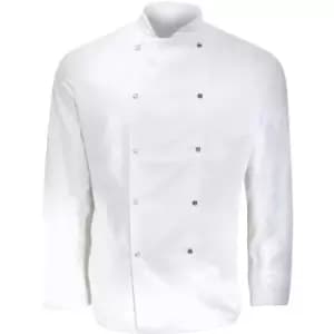 Dennys Mens Long Sleeve Chefs Jacket / Chefswear (Pack of 2) (3XL) (White) - White