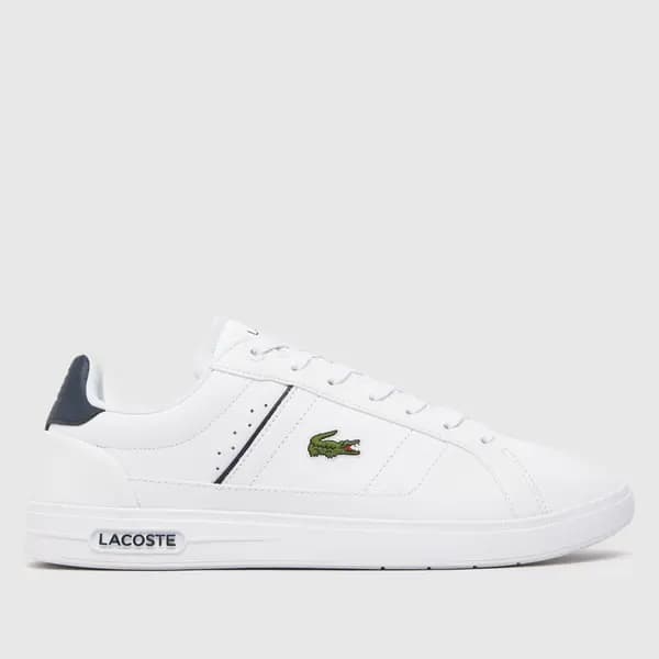 Lacoste White / Navy Pro Leather Trainers White Male 10 191095UK