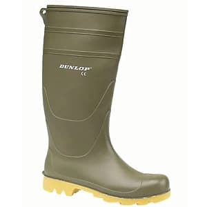 Dunlop Universal PVC Safety Wellington Boot - Green Size 11